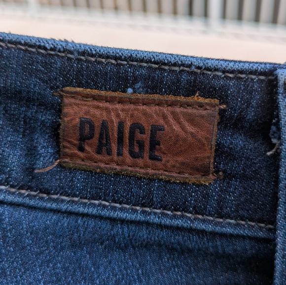Paige Colette Crop Flare Blue Jeans - Picture 4 of 5